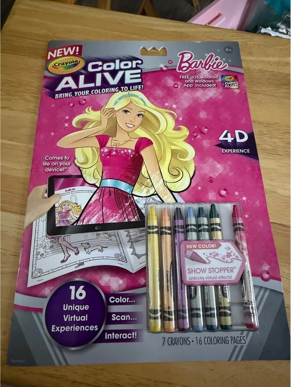 Crayola Color Alive Barbie 4D Experience Coloring Book